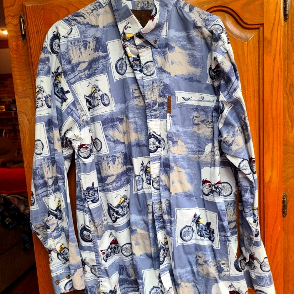 North River XL 100% cotton motorcycle shirt